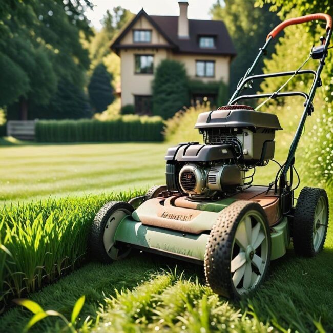 Efektywność koszenia trawy z koszem