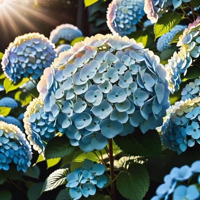 Hortensje tolerujące duże nasłonecznienie