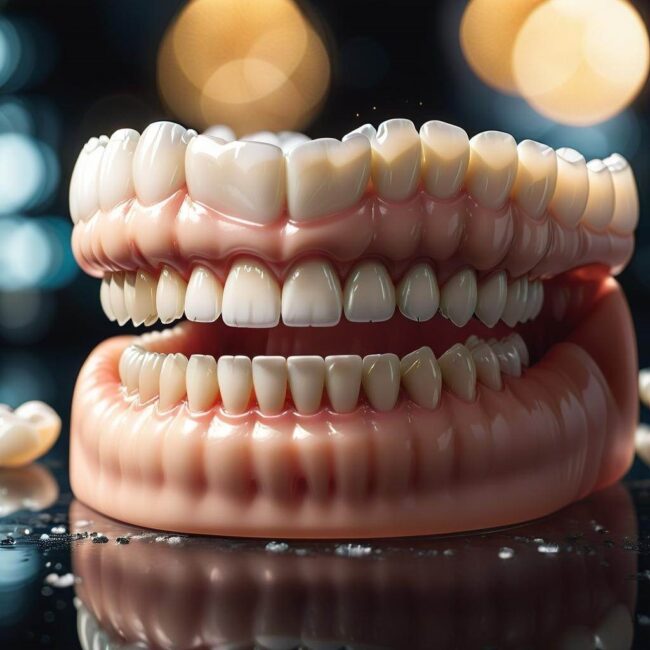 Jak dbać o protezę żeby nie żółkła