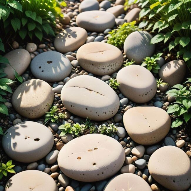 Jak wykorzystać kamienie polne w ogrodzie