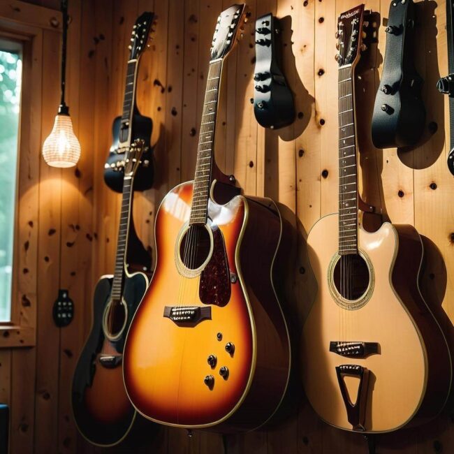 Krok po kroku powieszenie gitary na ścianie