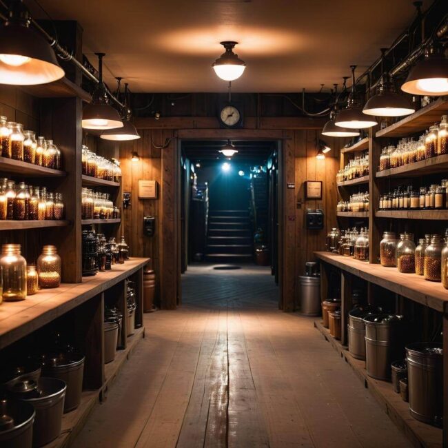 Oświetlenie długotrwałe dla piwnicy