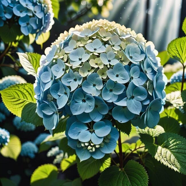 Przelana hortensja zmiana ziemi