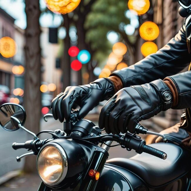 Rękawiczki z wytrzymałymi materiałami do hulajnogi