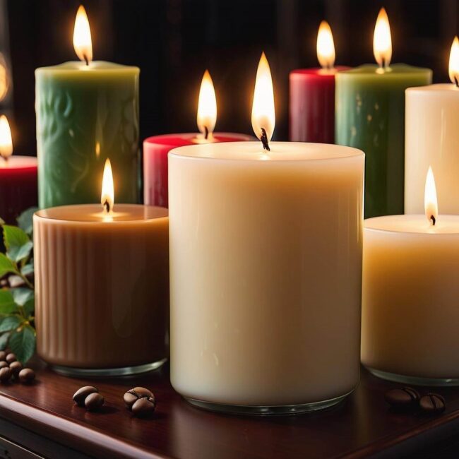 Świece długie na romantyczne wieczory przy kominku