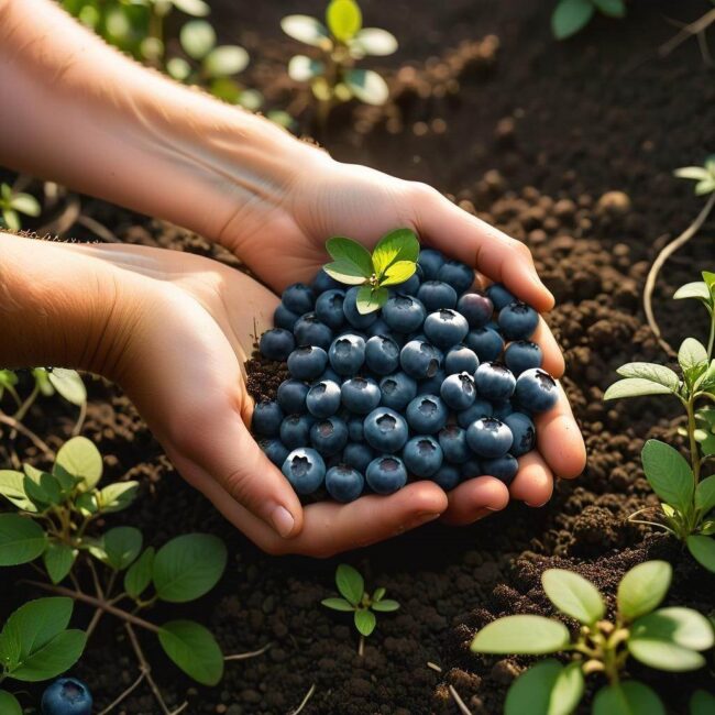 Zakwaszenie gleby naturalnymi środkami dla borówek